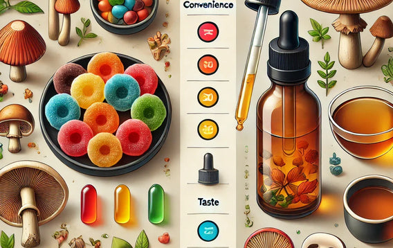 Gummies vs. Tinctures: Which Form of Mushroom Supplement Is Right for You?