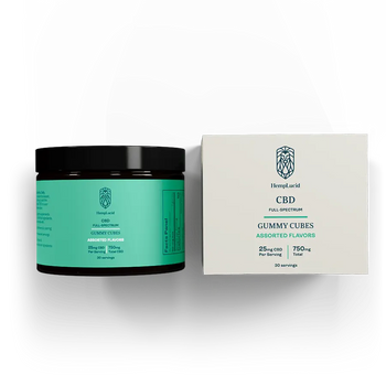 Organic Full-Spectrum CBD - Gummy Cubes