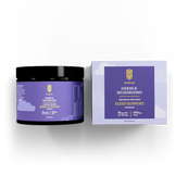 Image of HempLucid Herbs & Mushrooms Sleep Support Capsules, featuring 15mg CBN and 450mg Total cannabinoids per serving, in a purple and black labeled container.