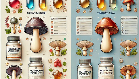 Comparing Mushroom Extract Gummies with Traditional Capsules: A User’s Guide