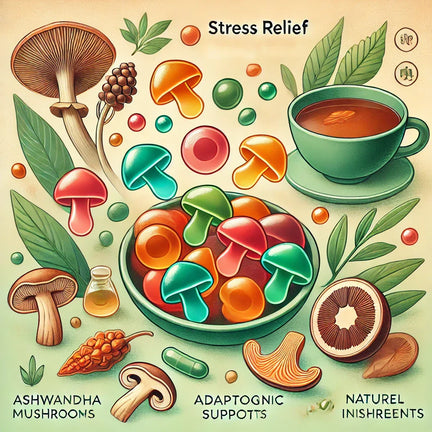 Mushroom Gummies for Stress Relief: Comparing Popular Adaptogens