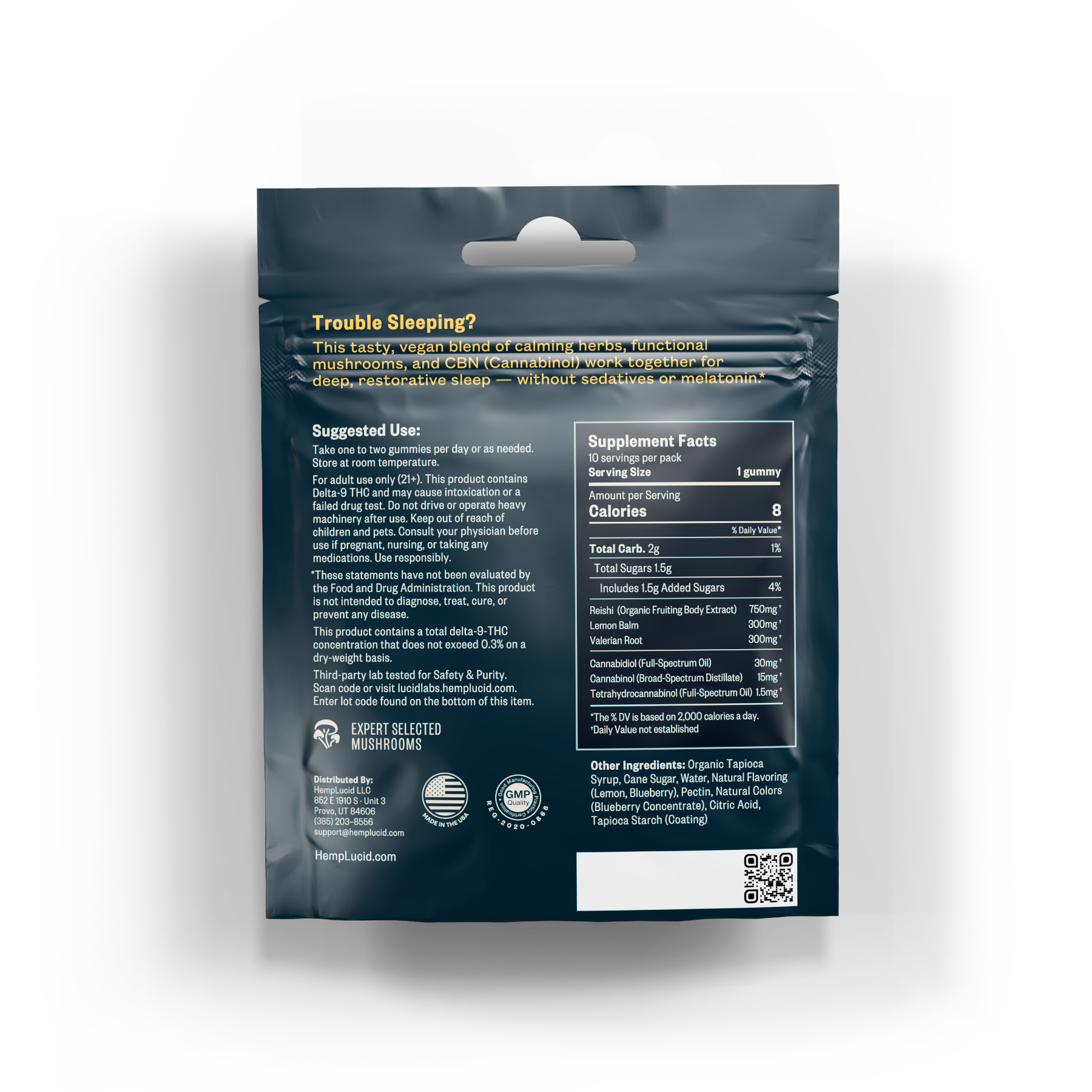 Sleep Mushroom CBN Gummies - Blueberry Lemon