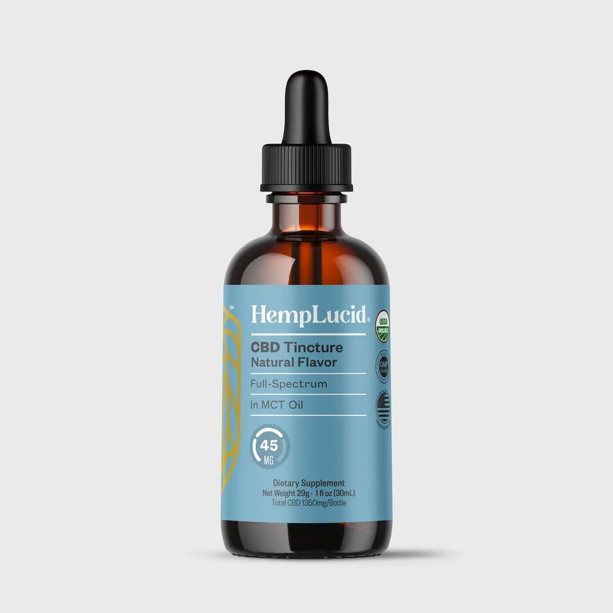 Organic Full-Spectrum CBD in MCT Oil - Natural Flavor