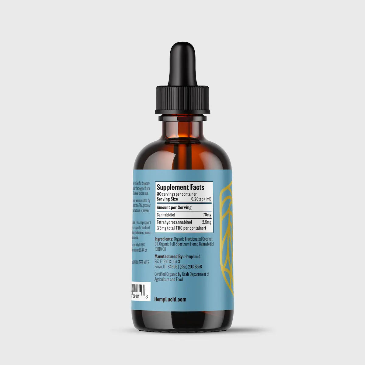 Organic Full-Spectrum CBD in MCT Oil - Natural Flavor