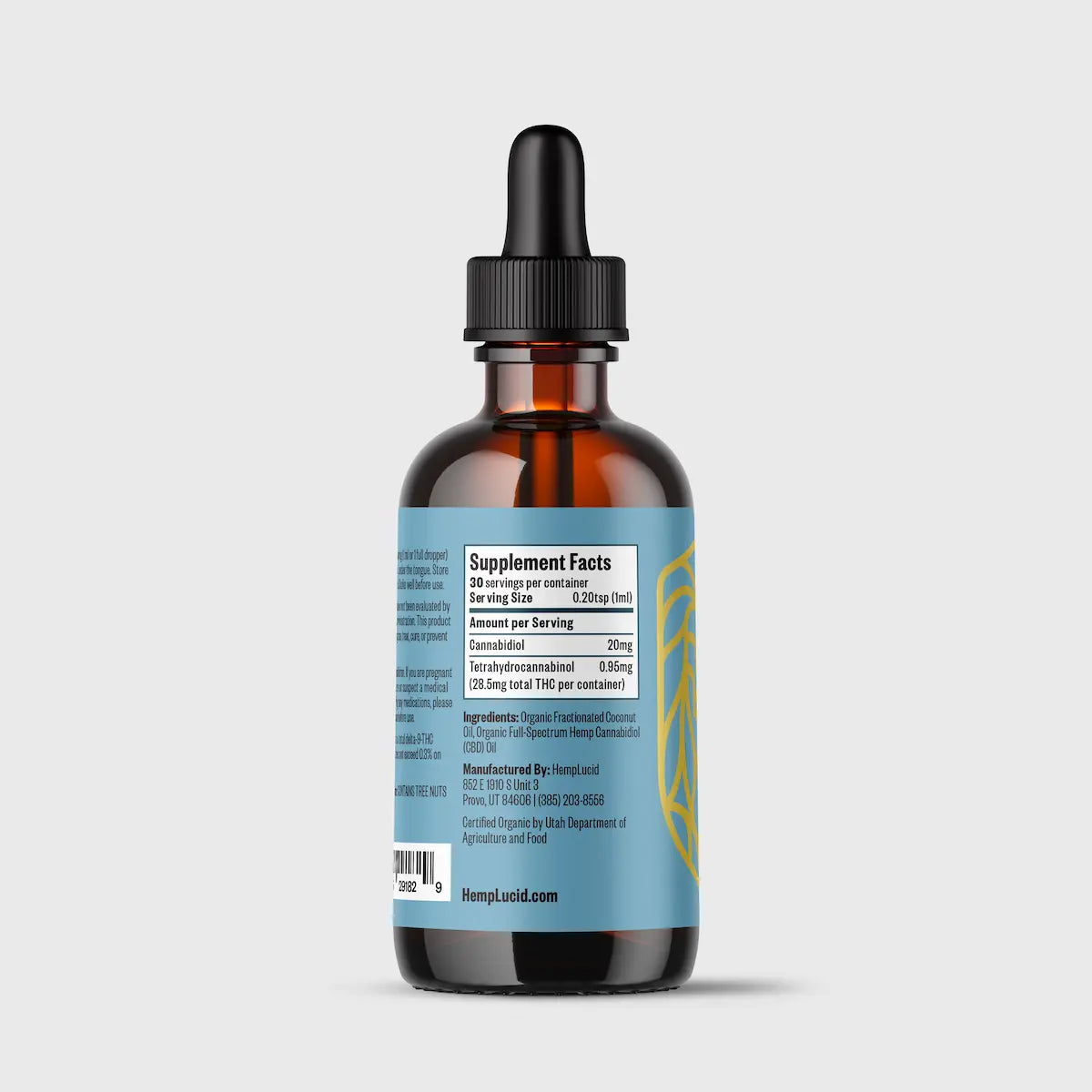 Organic Full-Spectrum CBD in MCT Oil - Natural Flavor