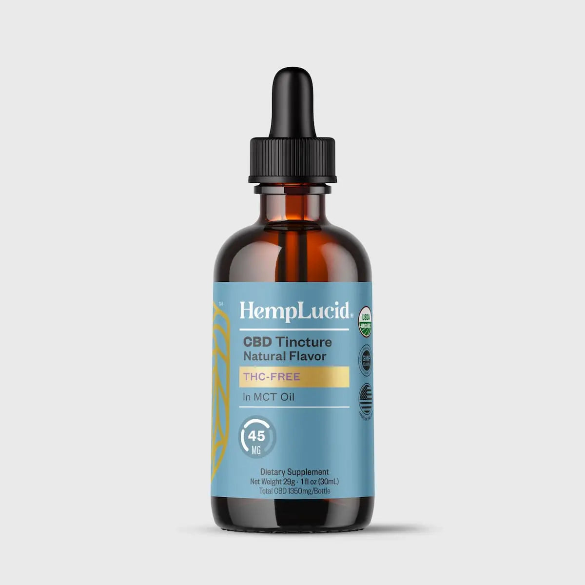 Organic THC-Free Broad-Spectrum CBD in MCT Oil