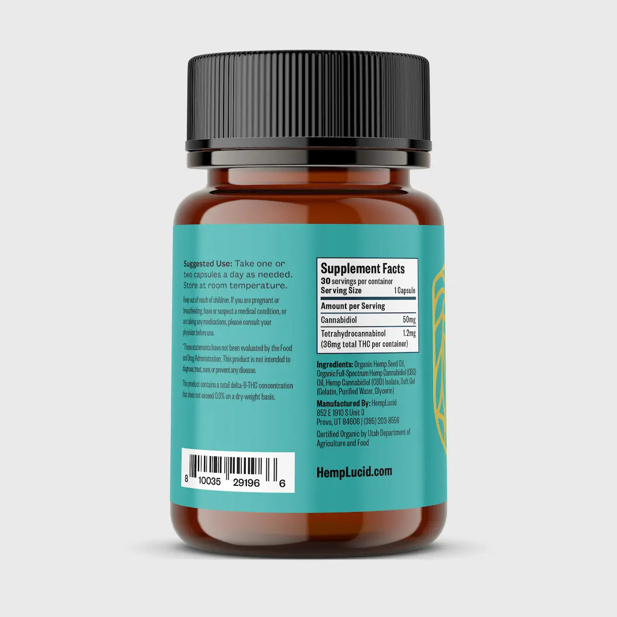 Organic Full-Spectrum CBD - SoftGel Capsules