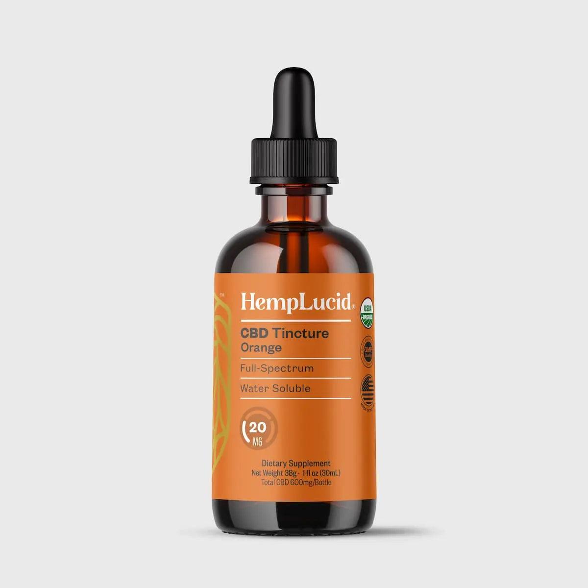 Organic Full-Spectrum Water Soluble CBD - Orange Flavor