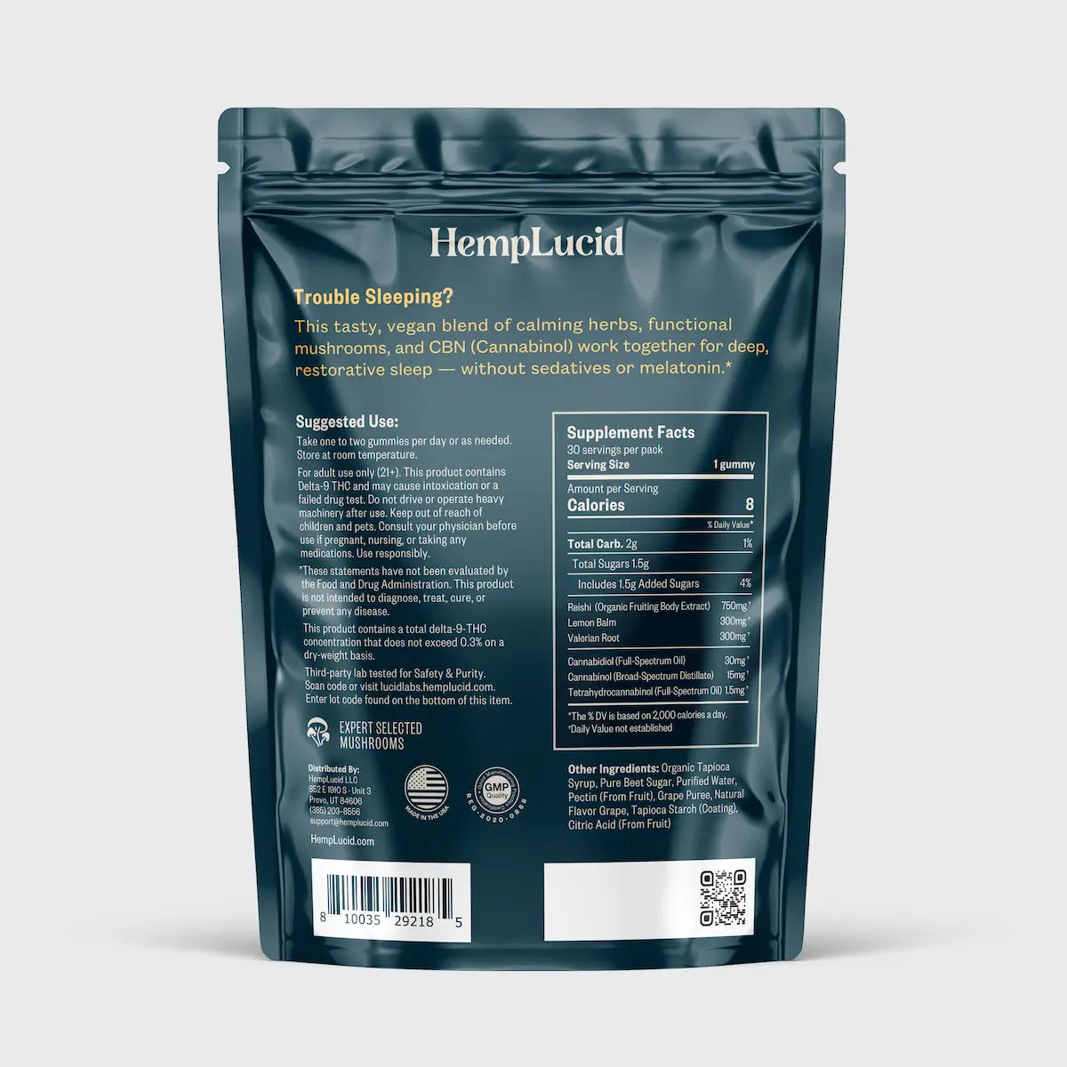 Sleep Mushroom CBN Gummies - Blueberry Lemon