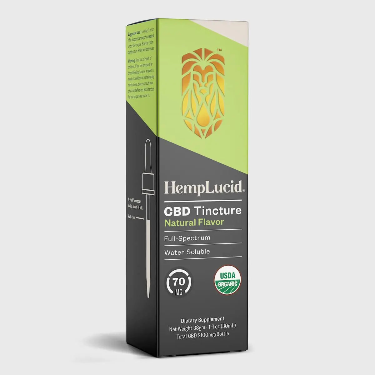 Organic Full-Spectrum Water Soluble CBD - Natural Flavor