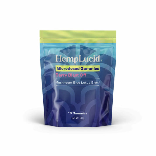 Microdosed Nootropic & Blue Lotus Gummies 10 pack - Berry Blast Off