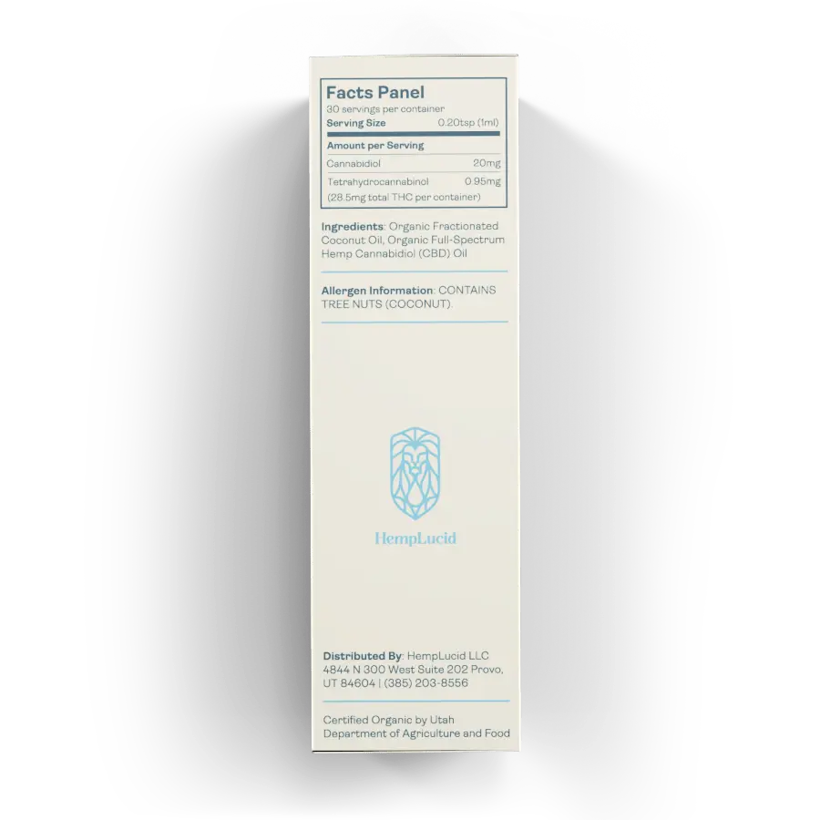 Organic Full-Spectrum CBD in MCT Oil - Natural Flavor