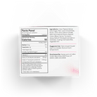Detailed nutritional facts panel for HempLucid Delta-8 Strawberry Flavored Gummy Cubes, including serving size, calories, ingredients list, and suggested use information.