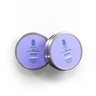 Two tins of HempLucid CBD Full-Spectrum Balm with Lavender, each containing 250mg CBD, showcased with light purple labels.