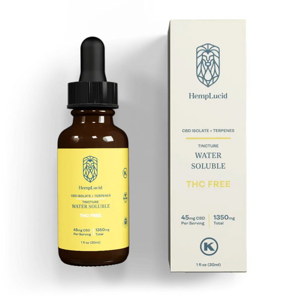 THC-Free Water Soluble CBD Isolate Tincture | HempLucid