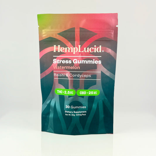Stress Mushroom THC Gummies - Watermelon