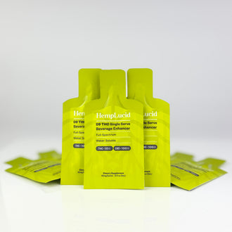 Delta 9 THC 10mg Beverage Enhancer Full Spectrum Water Soluble Sachet  - Natural