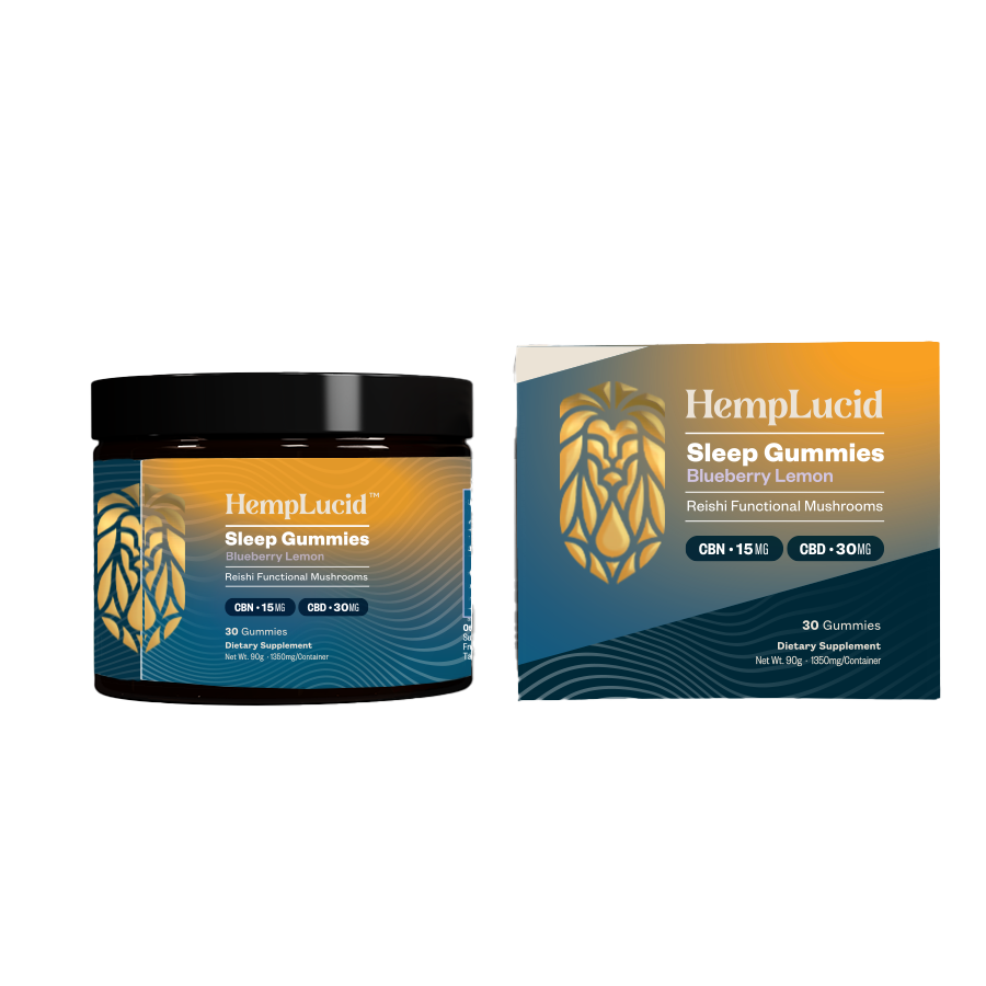 Focus Sleep Stress - Herb & Mushroom CBN THC CBG CBD Gummies