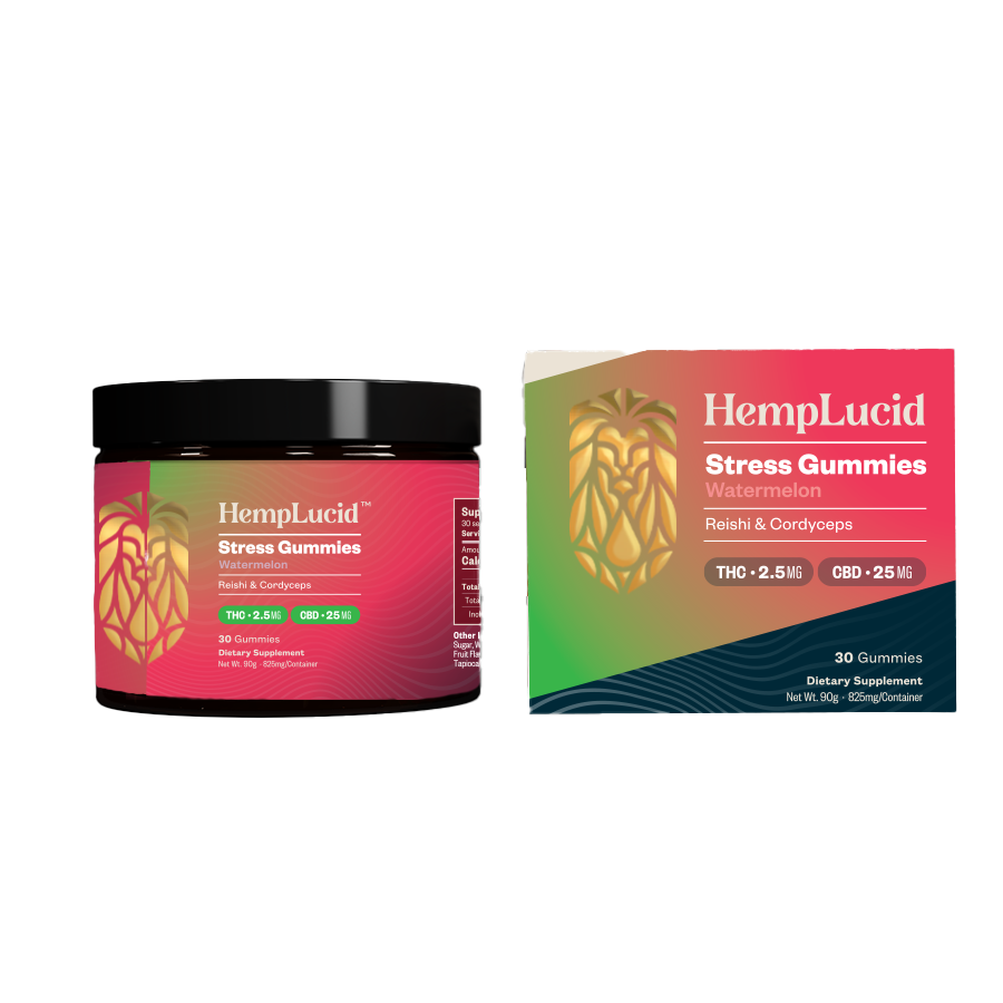 Focus Sleep Stress - Herb & Mushroom CBN THC CBG CBD Gummies