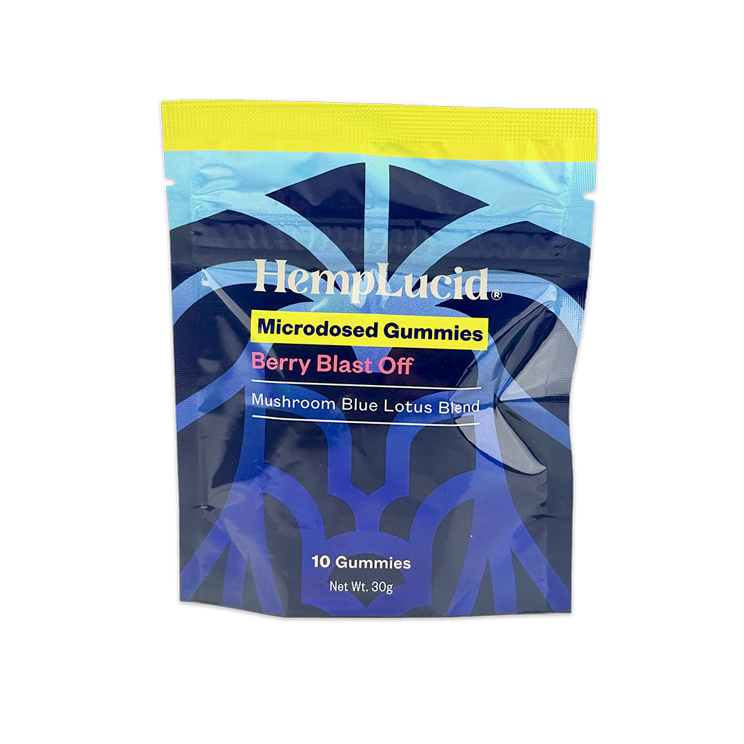 Microdosed Nootropic & Blue Lotus Gummies 10 pack - Berry Blast Off