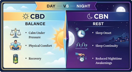 CBN vs. CBD for Sleep: Different Roles, Complementary Effects