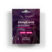 Delta 9 THC 5mg  + CBD 50mg Gummies 10 pack - Mixed Berry