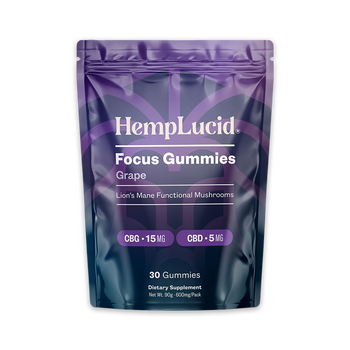 Focus Mushroom CBG Gummies - Grape