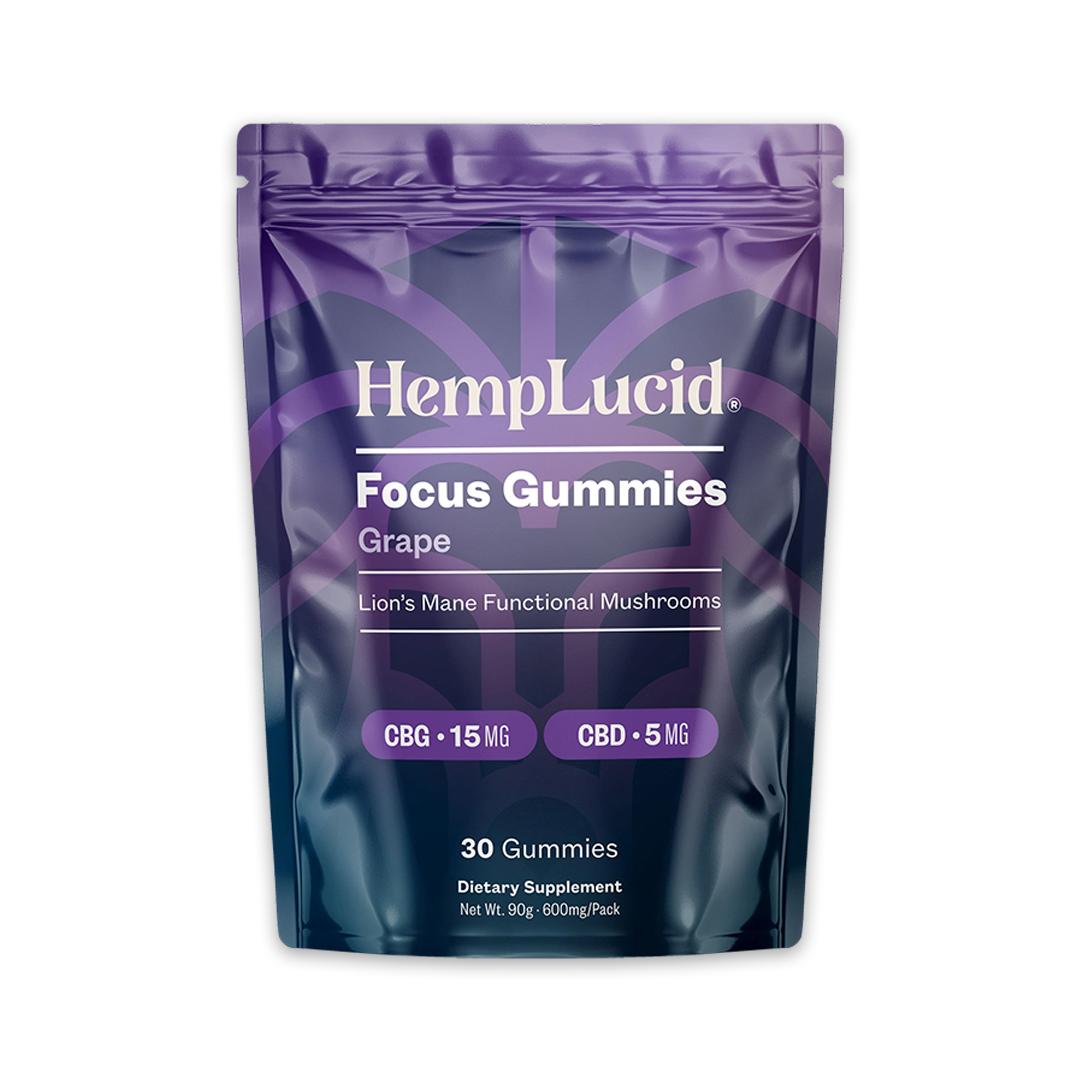 Focus Mushroom CBG Gummies - Grape