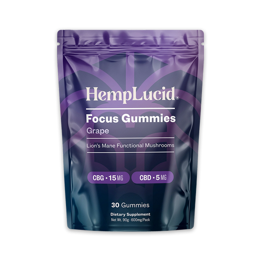 Focus Mushroom CBG Gummies - Grape
