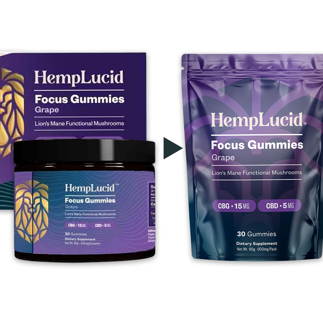 Focus Mushroom CBG Gummies - Grape