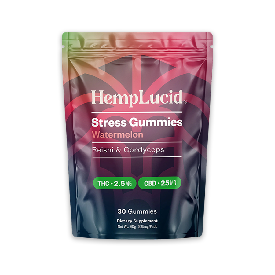 Stress Mushroom THC Gummies - Watermelon